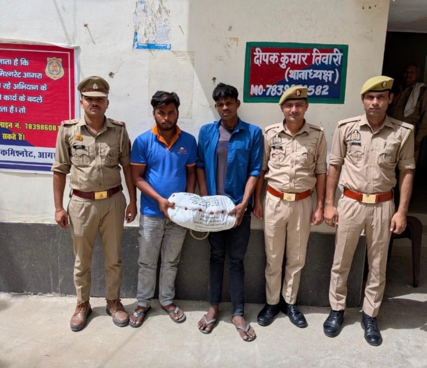 24 घंटे में खुला अग्रवन यूनिवर्सिटी चोरी कांड, बमरौली कटारा पुलिस ने दो शातिर चोर दबोचे
