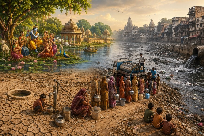क्या यही वह गौरवशाली, पूजनीय श्रीकृष्ण की भूमि है, जो आज बूंद-बूंद पानी के लिए तड़प रही है?