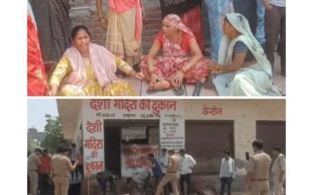 शराब के ठेके पर महिलाओं का धावा, ताला तोड़ा, शराब की पेटियां सड़क पर फेंकीं, 12 गिरफ्तार
