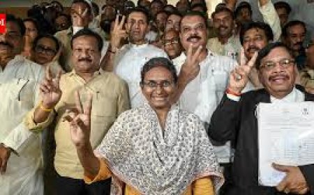 राज्यसभा के लिए मीनाक्षी नटराजन का नामांकन रद्द, एमपी में चुनाव आयोग के बाहर बवाल