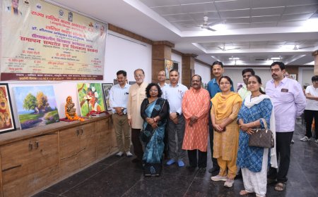 20 दिवसीय कला कार्यशाला की प्रदर्शनी का शुभारंभ, 70 से अधिक पेंटिंग्स बनीं आकर्षण का केंद्र