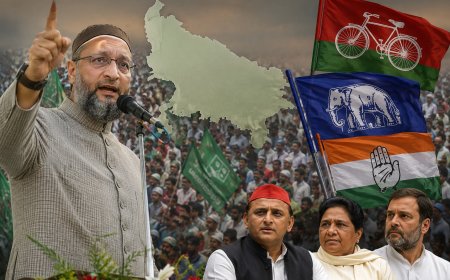 यूपी की चुनावी बिसात पर ओवैसी की दस्तक: बसपा से नजदीकियां बढ़ने के संकेत, यह मेल हुआ तो सपा की चिंता बढ़ेगी, 2027 के रण में क्या एआईएमआईएम बनेगी 'गेम चेंजर'