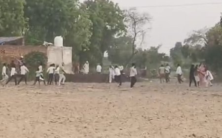 आगरा में सैंया क्षेत्र के नदीम गांव में चकरोड की पैमाइश के दौरान बवाल: राजस्व टीम के सामने दो पक्षों में खूनी संघर्ष, लाठी-डंडे चले, अधिकारियों को जान बचाकर भागना पड़ा