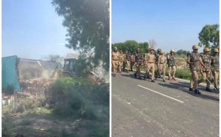 तीन साल बाद अंगूठी तालाब हुआ अतिक्रमण मुक्त, मंदिर-मस्जिद समेत अवैध निर्माण ध्वस्त