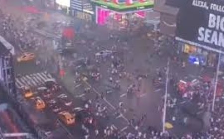 अमेरिका में टाइम्स स्क्वायर पर ताबड़तोड़ फायरिंग, मची अफरा-तफरी,  बचने के लिए भागते दिख लोग