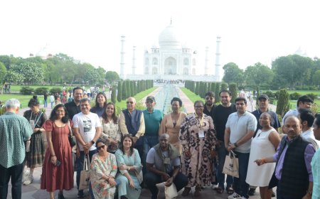 ब्रिक्स प्रतिनिधियों को भाया ताज का दीदार, संगमरमर की पच्चीकारी को देख हुए मंत्रमुग्ध