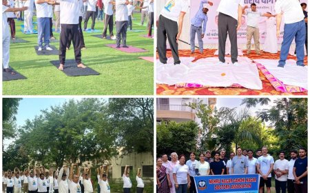 योगमय हुआ आगरा, विश्व धरोहर से मेडिकल कॉलेज तक गूंजा ‘योग से निरोग’ का संदेश