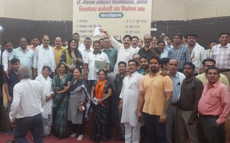 डॉ. भीमराव आंबेडकर विवि  कर्मचारी संघ चुनाव- अध्यक्ष पद पर अनिल-अखिलेश की सीधी टक्कर