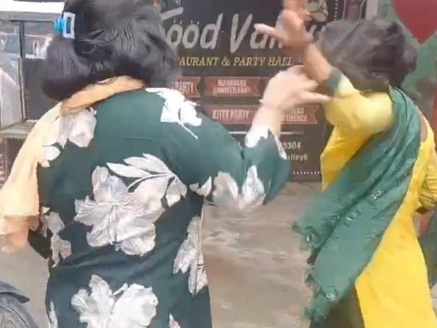 पति को प्रेमिका के साथ देख पत्नी का फूटा गुस्सा, होटल के बाहर सड़क पर हाईवोल्टेज ड्रामा