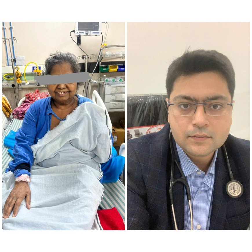 एसएन के डॉक्टरों ने बचाया 60 वर्षीय महिला का पैर, जटिल स्टेंट प्रक्रिया से टली अंग कटने की नौबत
