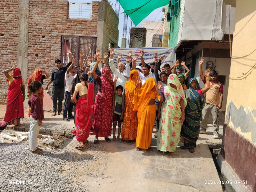 नगर पंचायत ने निरस्त किया आवेदन, फिर भी घनी आबादी में लगाया जा रहा मोबाइल टावर, फतेहाबाद में भड़का विरोध