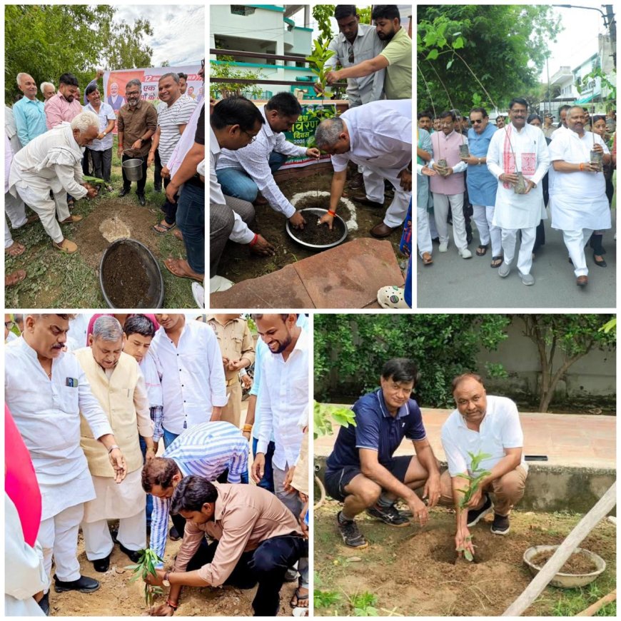 "एक पेड़ मां के नाम" बना जनआंदोलन,  आगरा शहर से गांव तक भाजपा का महाअभियान