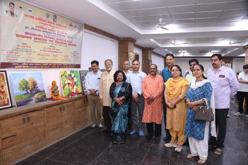 20 दिवसीय कला कार्यशाला की प्रदर्शनी का शुभारंभ, 70 से अधिक पेंटिंग्स बनीं आकर्षण का केंद्र