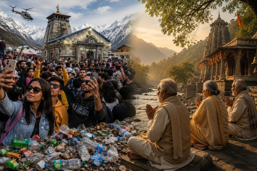 तीर्थस्थल या थीम पार्क? रीलबाज़ों, सेल्फीबाज़ों और धार्मिक पर्यटन की भीड़ ने पवित्र स्थलों का क्या हाल कर दिया है?