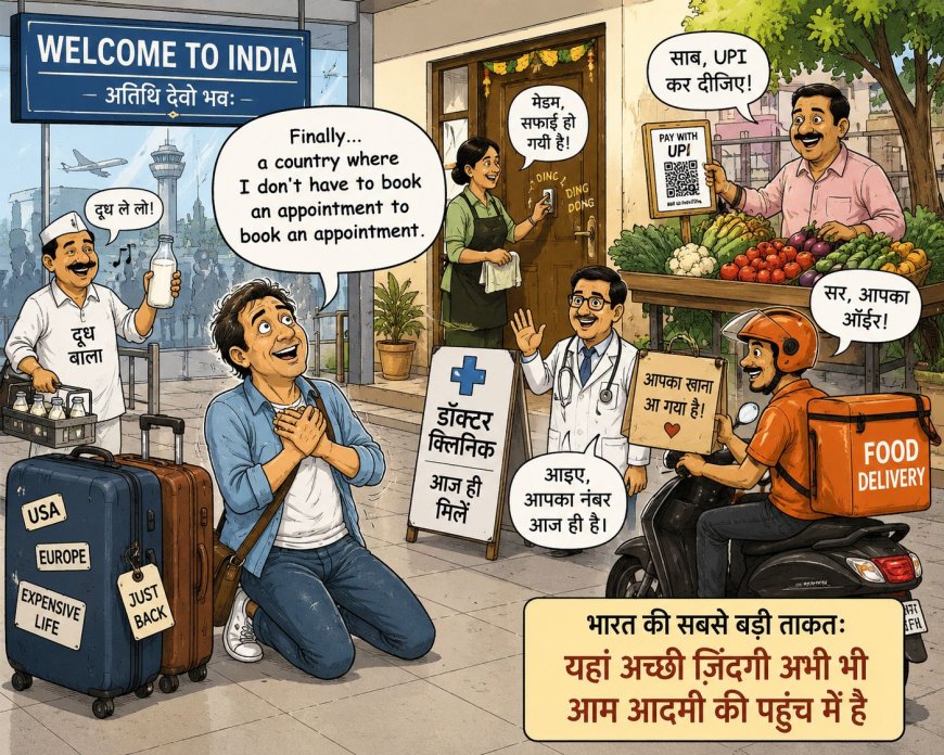 भारत की सबसे बड़ी ताकत: यहां अच्छी ज़िंदगी अभी भी आम आदमी की पहुंच में है