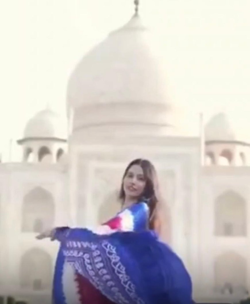 ताजमहल बना प्रमोशनल शूट का मंच, वायरल वीडियो ने खड़े किए सुरक्षा और निगरानी पर सवाल