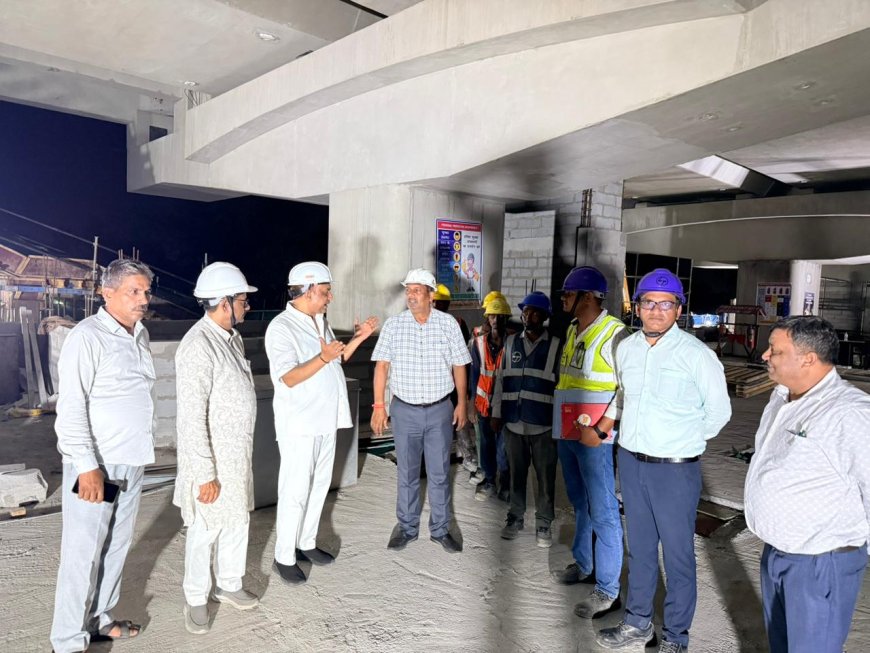 सांसद नवीन जैन ने परखा आगरा मेट्रो का विकास, बोले- विश्वस्तरीय परिवहन व्यवस्था की ओर बढ़ रहा आगरा