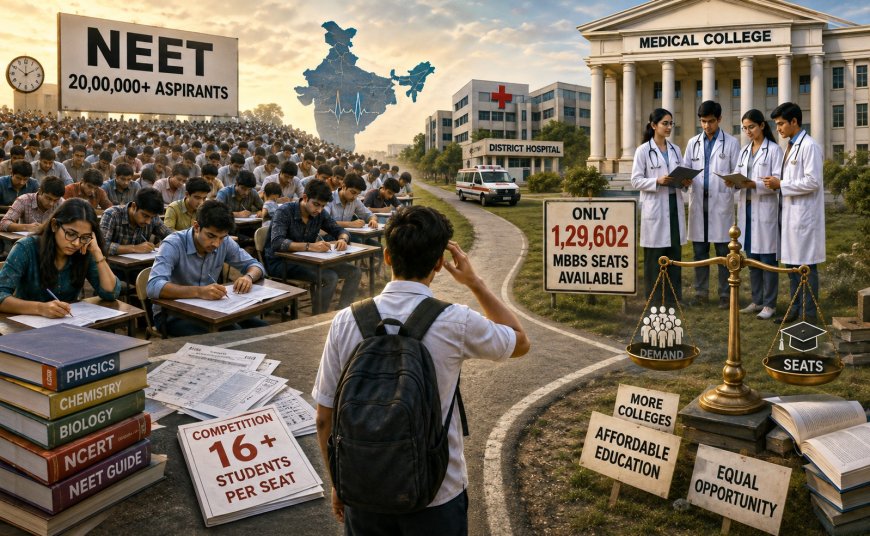 बीस लाख सपने, सवा लाख सीटें: भारत को और मेडिकल कॉलेज चाहिए या नई परीक्षा व्यवस्था?