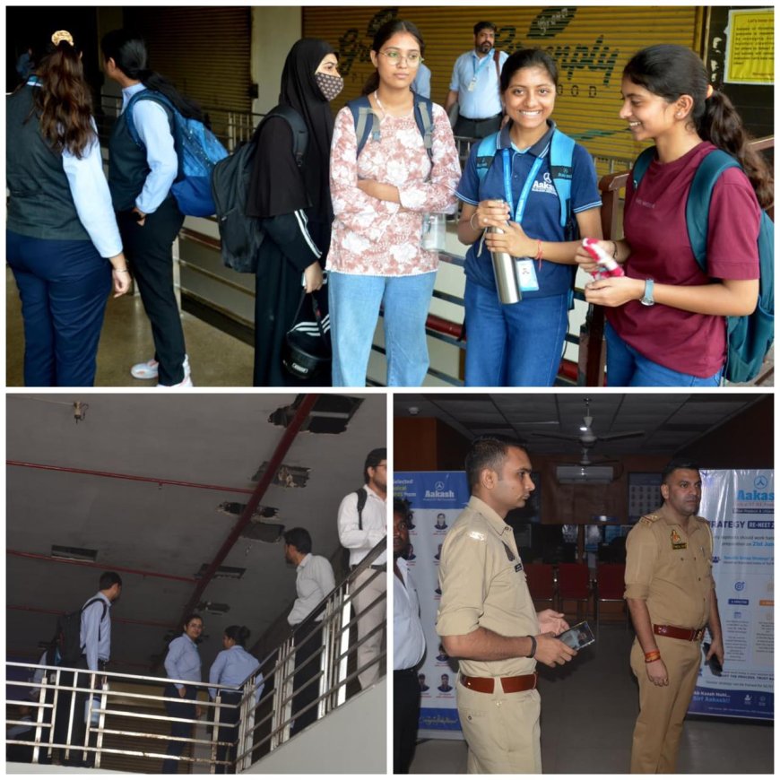 आगरा के भगवान टॉकीज चौराहा क्षेत्र स्थित कोचिंग सेंटर में धुएं से मचा हड़कंप, इलेक्ट्रिक बोर्ड में शॉर्ट सर्किट से लगी आग, समय रहते टला बड़ा हादसा