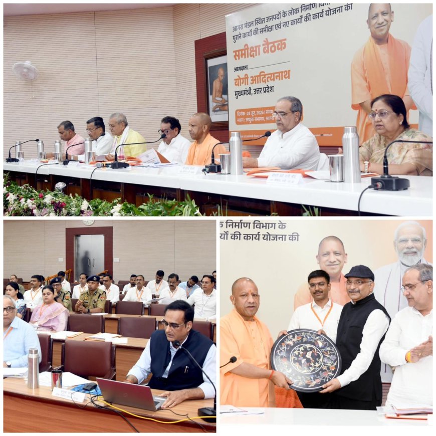 योगी का कड़ा संदेश,  विकास नहीं रुकेगा, कानूनी अड़चनें दूर कराएं, घटिया काम करने वालों को भेजें जेल