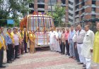 वेकमेट फाउंडेशन ने आगरा की श्री क्षेत्र बजाजा कमेटी को सौंपा शव वाहन