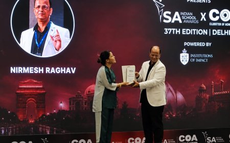 मैरी कॉम के हाथों सम्मानित हुए निर्मेश राघव, 'बेस्ट विज़नरी मेंटर एंड लीडरशिप अवॉर्ड' ने बढ़ाया शहर का मान