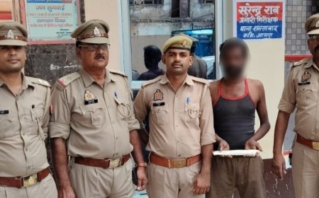 आगरा के शमसाबाद क्षेत्र में ट्रक के केबिन में ड्राइवर की हत्या करने वाला खलासी 24 घंटे में गिरफ्तार