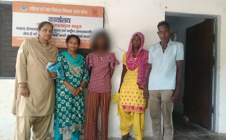 ऑपरेशन मुस्कानः घर से नाराज होकर मथुरा जंक्शन पहुंची नाबालिग बालिका को जीआरपी ने परिवार से मिलाया