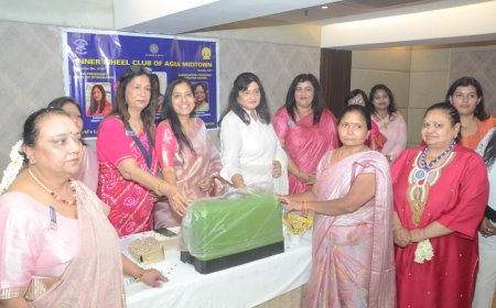 इनर व्हील क्लब आगरा मिडटाउन की नई टीम ने संभाली कमान, पदस्थापना समारोह में सेवा संकल्प के साथ समाजसेवा के नए अभियान शुरू