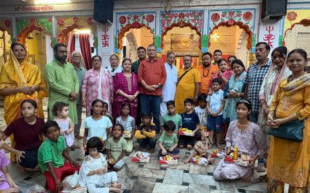 पूर्णाहुति के साथ संपन्न हुआ गुप्त नवरात्र महायज्ञ: कन्या पूजन के बीच मां पीतांबरा से विश्व कल्याण की कामना