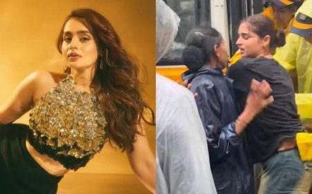 मुंबई में आयशा खान को हिरासत में लिया गया, प्रोटेस्ट करने से रोका, दिशा पाटनी की बहन खुशबू पर दिल्ली में बरसीं लाठियां
