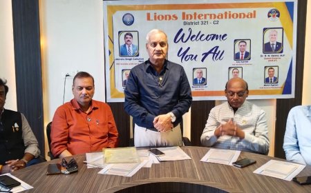 'दयालुता को कर्म बनाने' का मिशन शुरू! लायंस डिस्ट्रिक्ट 321-सी2 ने सेवा, स्वास्थ्य और मानवता का बनाया नया रोडमैप