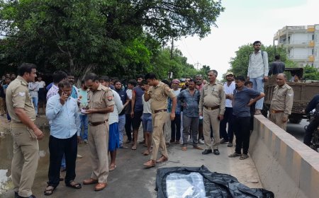 शमशाबाद रोड पर दर्दनाक हादसा, ट्रोले ने बाइक सवार को रौंदा, एक की मौत, चालक गिरफ्तार