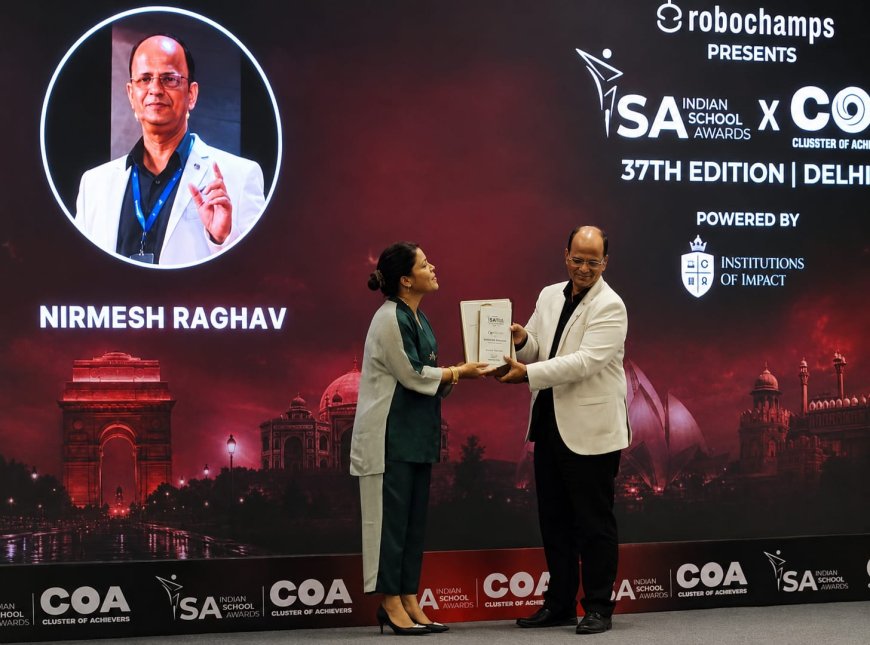 मैरी कॉम के हाथों सम्मानित हुए निर्मेश राघव, 'बेस्ट विज़नरी मेंटर एंड लीडरशिप अवॉर्ड' ने बढ़ाया शहर का मान
