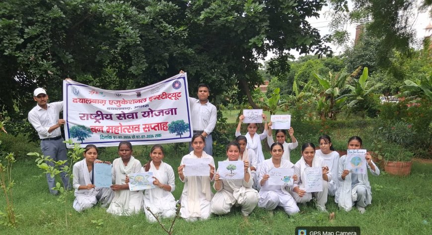 डीईआई में ‘वन महोत्सव सप्ताह’ बना जनजागरण का अभियान, वृक्षारोपण से पर्यावरण संरक्षण का संकल्प