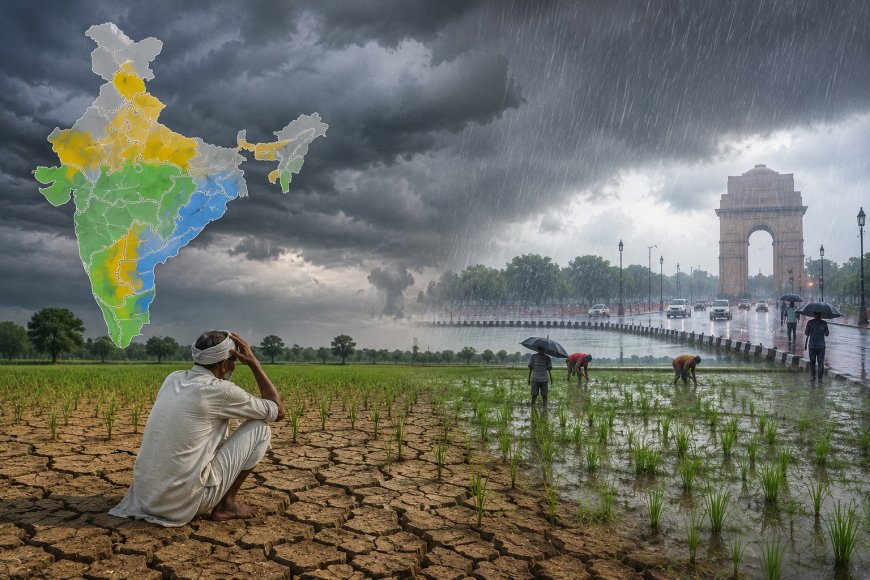मानसून की रफ्तार धीमी: कई राज्यों में बारिश का लंबा ब्रेक, मौसम विभाग को अगले सिस्टम का इंतजार, अल नीनो ने बढ़ाई चिंता