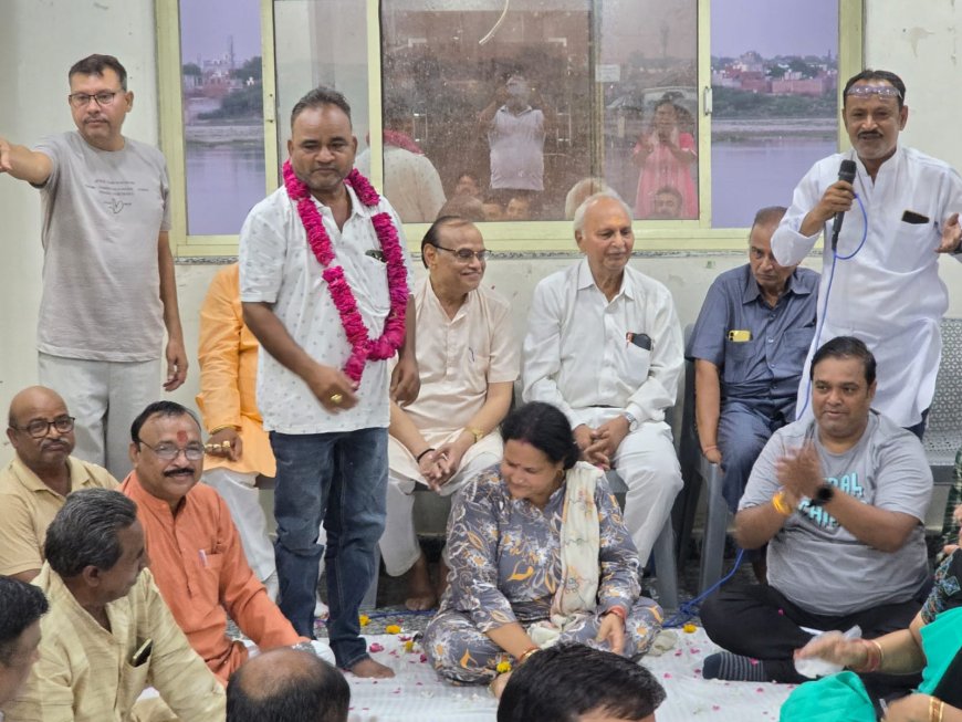 बल्केश्वर मेला समिति के सर्वसम्मति से अध्यक्ष चुने गये पूर्व पार्षद विमल गुप्ता, भव्य आयोजन का संकल्प