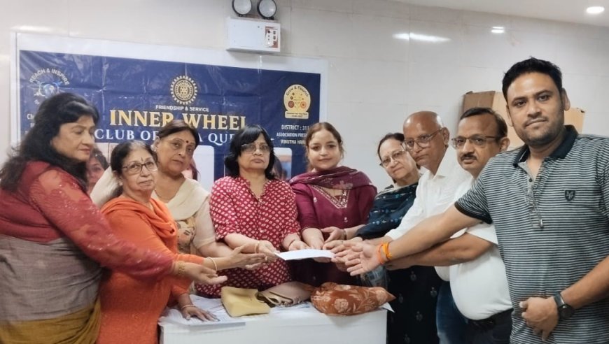 इनर व्हील क्लब ने हेल्प आगरा को दीं 50 डायलाइजर किट, महिला चिकित्सकों का हुआ सम्मान