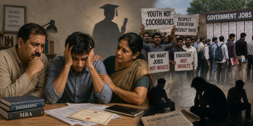 'कॉकरोच' कह देने से खत्म नहीं होती बेरोजगारी, टूटते हैं सपने और बिखरता है आत्मसम्मान