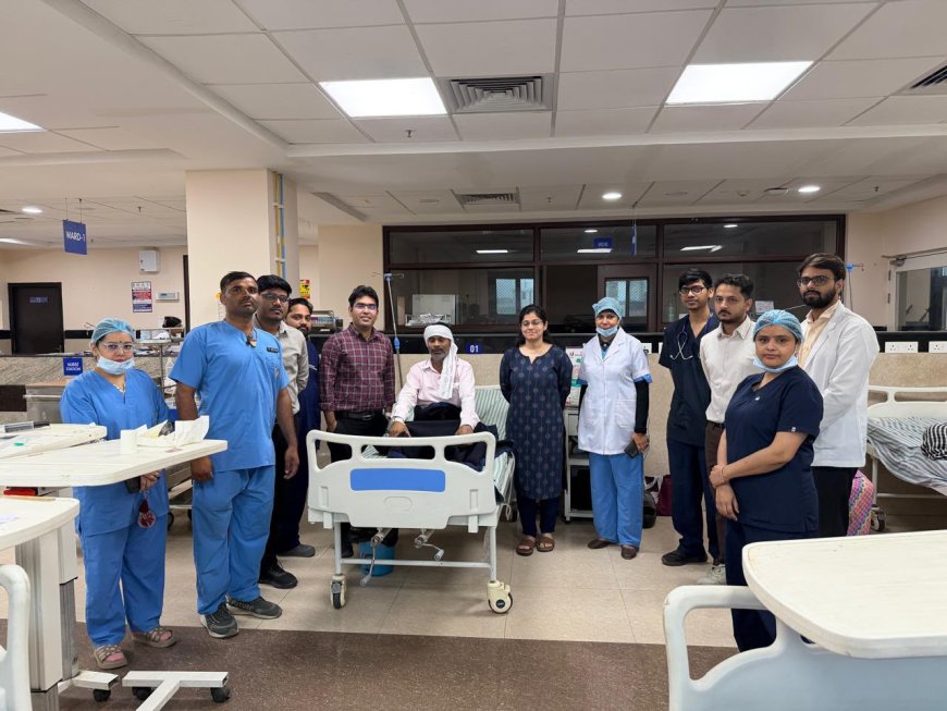 एसएन में 55 वर्षीय मरीज के पेट से निकाला 9 किलो का विशाल ट्यूमर, 5 दिन में मिली नई जिंदगी