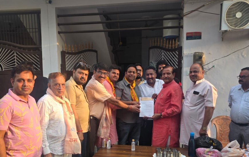 जनकपुरी महोत्सव 2026 में दिखेगी अयोध्या धाम की झलक, मुख्य मार्ग पर बनेंगे दिव्य गलियारे, धार्मिक शिल्पकला और मूर्तियों से सजेगा आयोजन स्थल, विकास-सौंदर्यीकरण के लिए विधायक पुरुषोत्तम खंडेलवाल को सौंपा गया ज्ञापन