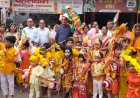 सरस्वती शिशु मंदिर के 200 भैया-बहनों ने निकाली कांवड़ यात्रा, हर-हर महादेव के जयघोष की गूंज