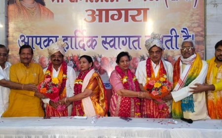 149वां श्री रामलीला महोत्सवः श्रीराम-हनुमान मंदिर में राजा दशरथ-राजा जनक परिवारों का अभिनंदन