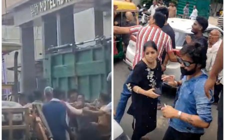 आगरा की सड़कें बनीं 'रणभूमि', खंदारी में कार चालकों के बीच घूंसे चले, लोहामंडी में नगर निगम कर्मियों पर हमला
