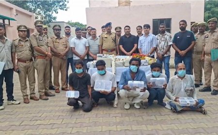 जंगल में चल रही थी 'मिनी गन फैक्ट्री', एत्मादपुर पुलिस ने 5 हथियार तस्कर किए गिरफ्तार