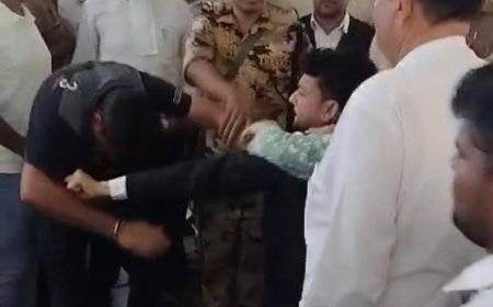 कोर्ट परिसर में हाई-वोल्टेज फैमिली ड्रामा, पति-पत्नी के विवाद में जमकर मारपीट