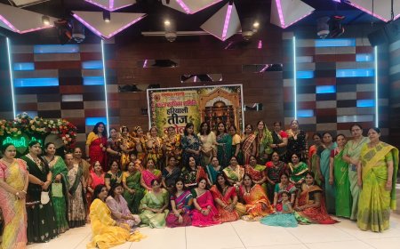 हरियाली तीज पर खिला संस्कृति का हरित रंग, संस्कार भारती, हरि बोल ट्रस्ट और वैष्णो सेवा समिति के उत्सवों में झूमीं सखियां