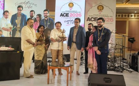 आगरा में एसीई 2026 का आगाज, केंद्रीय मंत्री प्रो. बघेल ने किया अंतरराष्ट्रीय सम्मेलन का शुभारंभ, ढोल-नगाड़ों के बीच डॉ. गौरव मजूमदार ने संभाला अध्यक्ष पद का कार्यभार, डॉ. जयदीप मल्होत्रा को लाइफटाइम अचीवमेंट अवॉर्ड, देश-विदेश के एक हजार से अधिक विशेषज्ञ जुटे