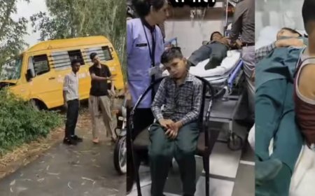 बरेली में बच्चों से भरी स्कूल बस पेड़ से टकराई, 13 घायल; छह अस्पताल में भर्ती, चालक के नाबालिग होने के आरोप