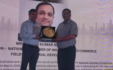 औद्योगिक विकास में योगदान के लिए चैम्बर अध्यक्ष मनोज बंसल और पूरन डावर समेत कई उद्यमी सम्मानित
